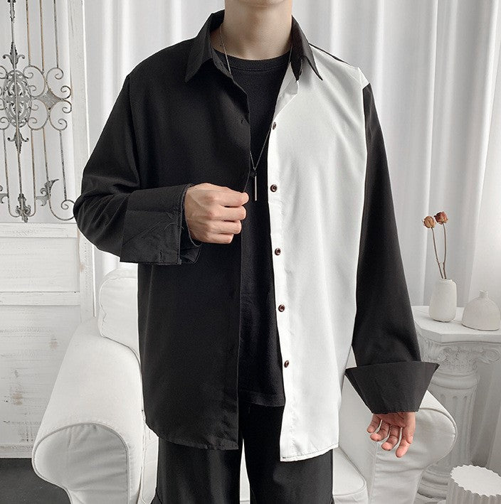 asymmetric oversized shirt EN031