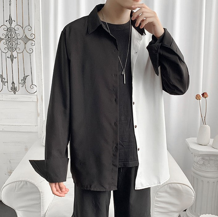 asymmetric oversized shirt EN031