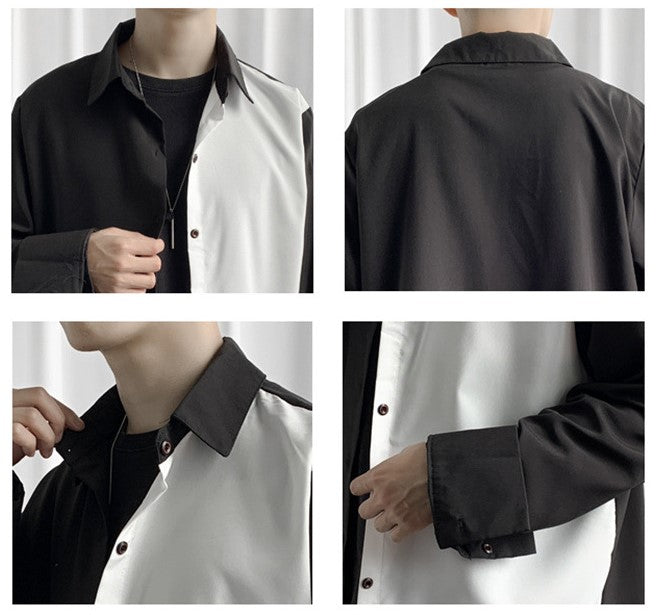 asymmetric oversized shirt EN031