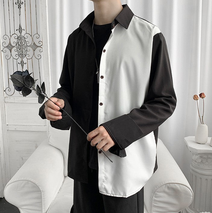 asymmetric oversized shirt EN031
