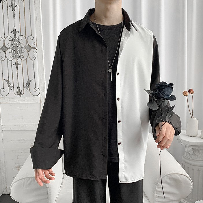 asymmetric oversized shirt EN031