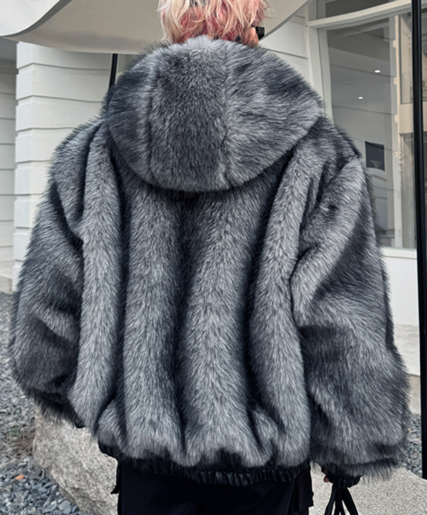 reversible faux fur jacket EN2603