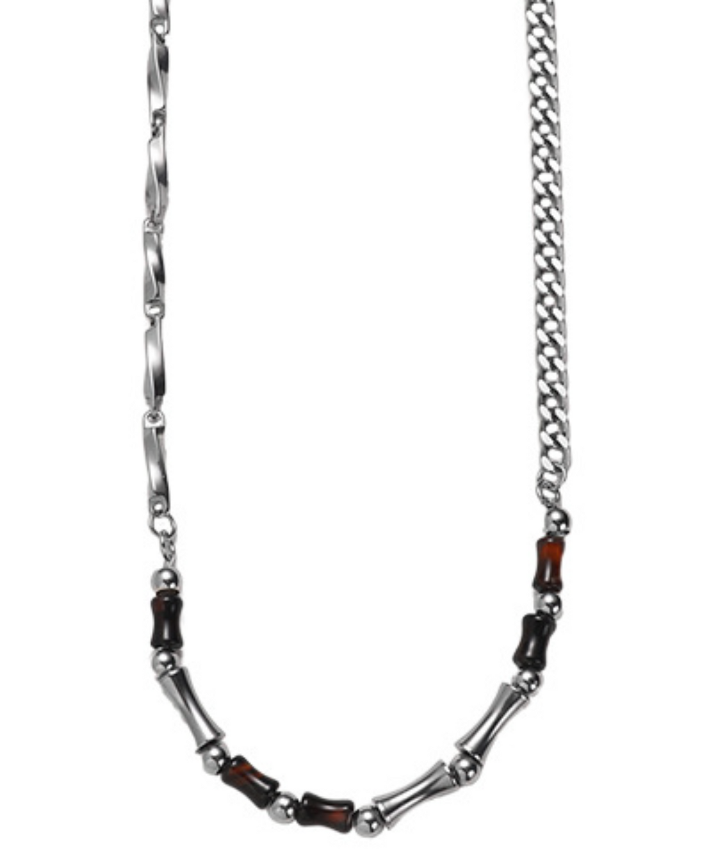 bone motif necklace EN2464