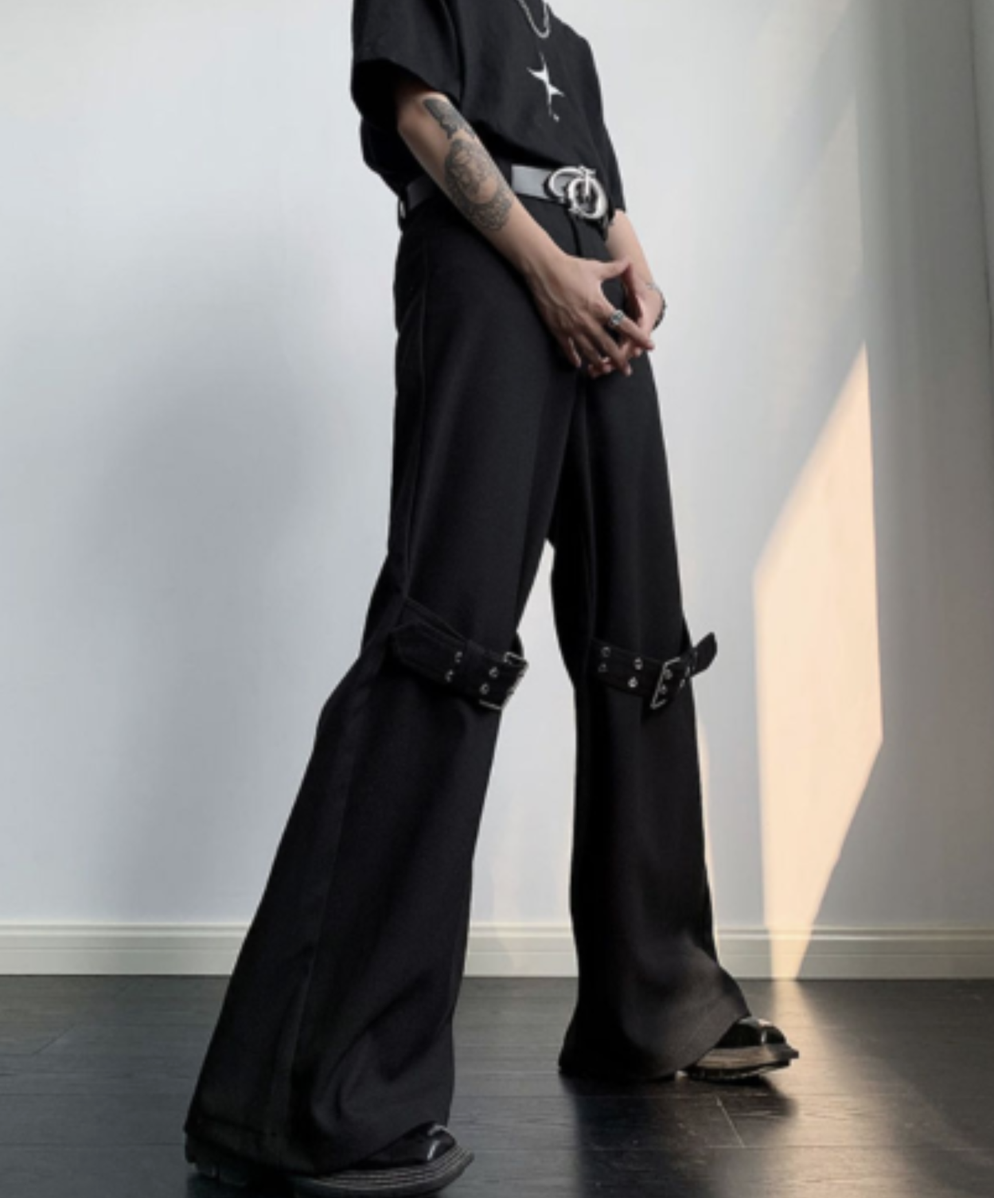 【style101】dark mode outfit set EN2995（jacket + pants set）