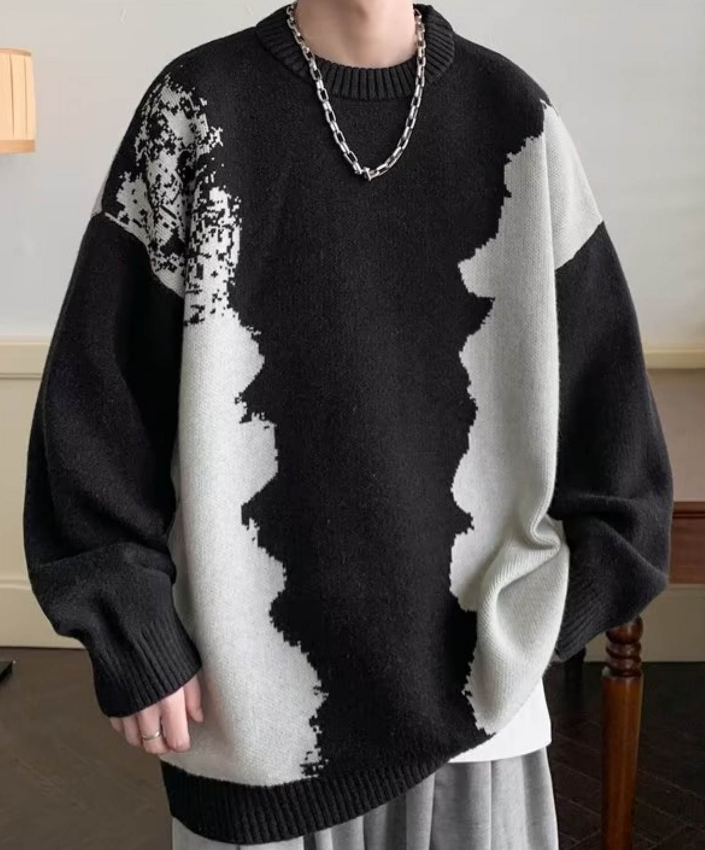 asymmetric casual loose sweater EN1267
