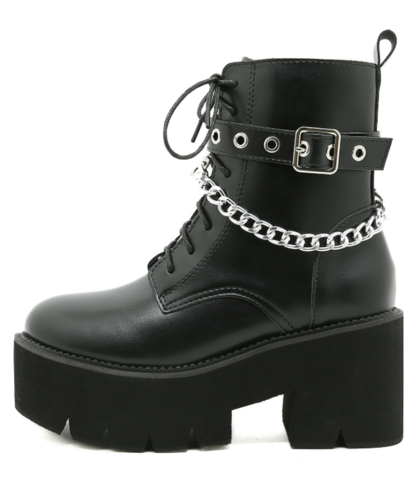smooth belt and chain boots EN2802