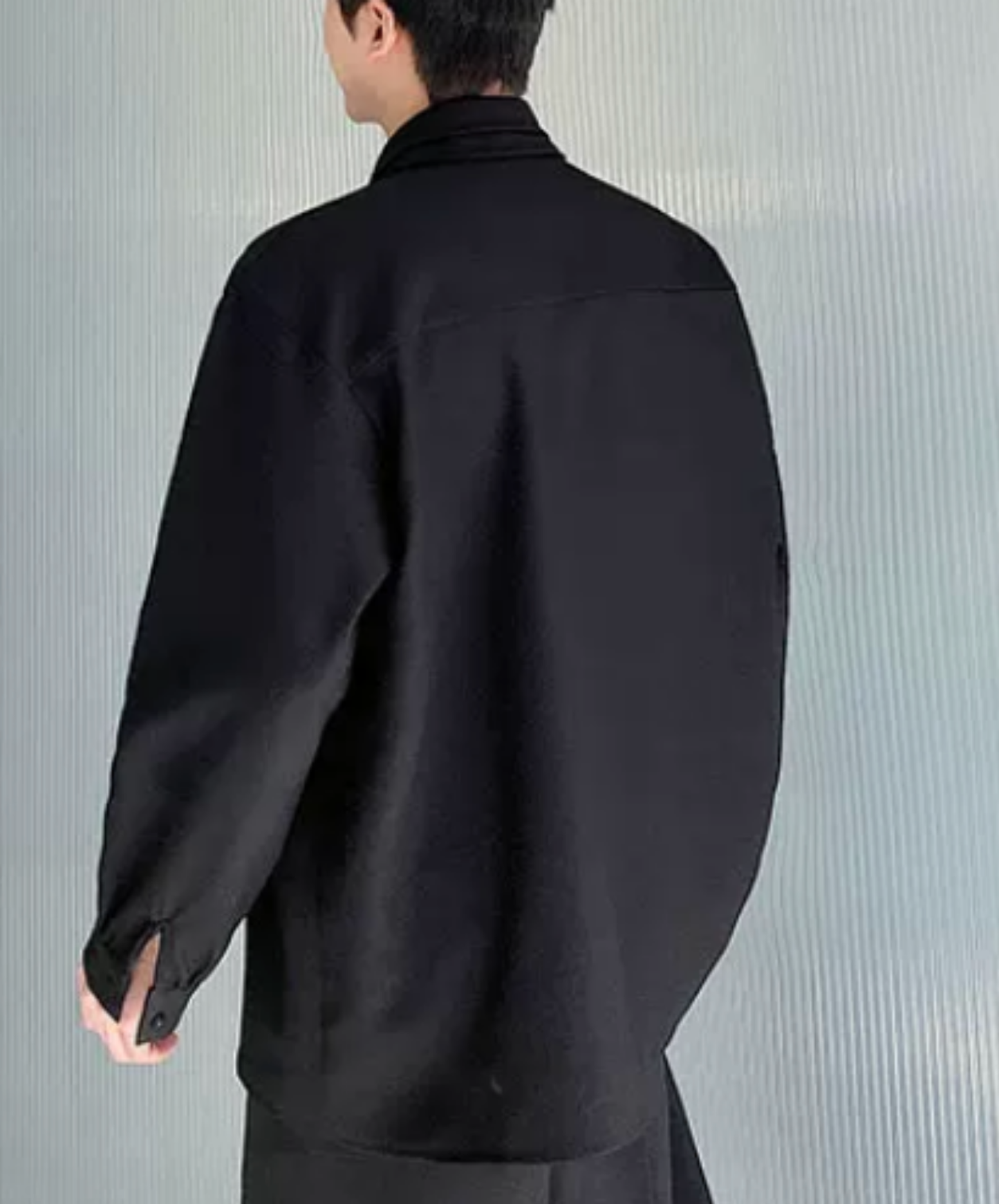 chinese-style button double collar shirt EN2849