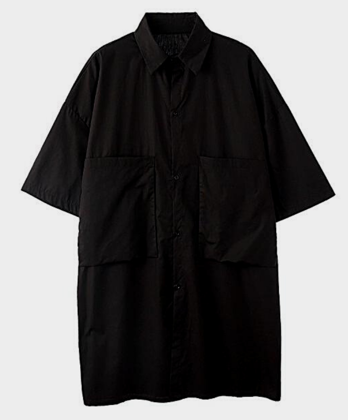 dark giant pocket long silhouette shirt EN1131
