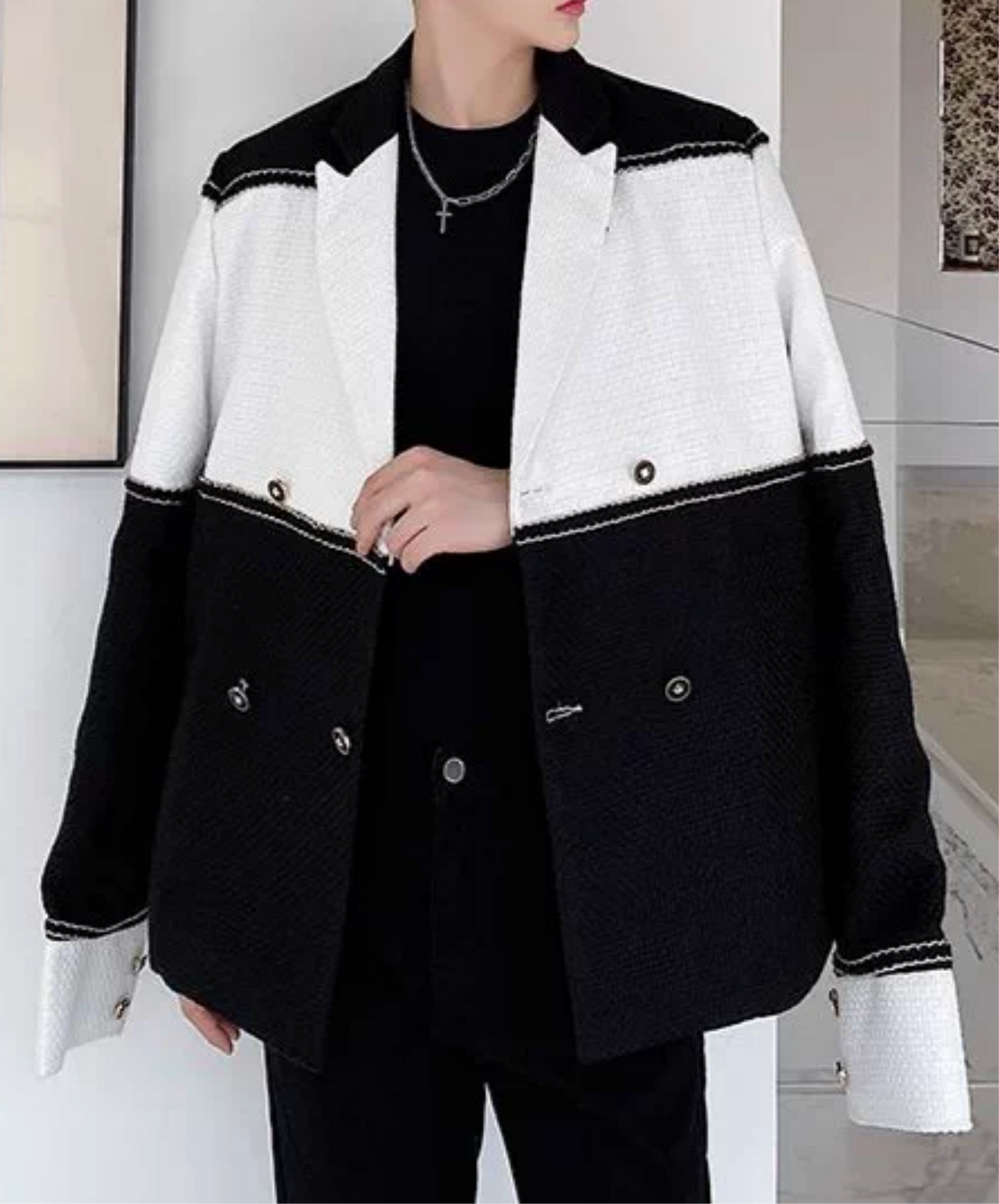 stylish patchwork casual jacket EN2813