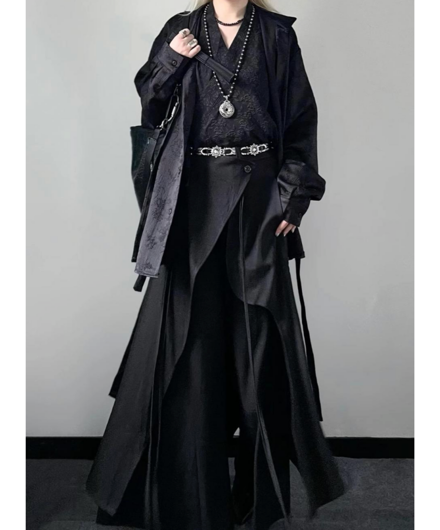 dark retro hakama pants EN2411