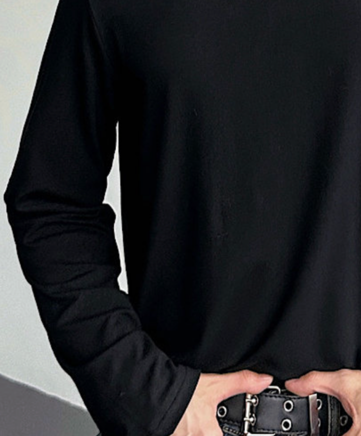 clean fit high neck t-shirt EN2592