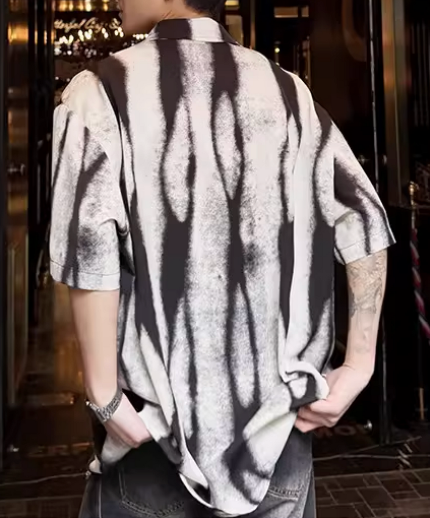 vintage tie-dye stripes shirt EN2792