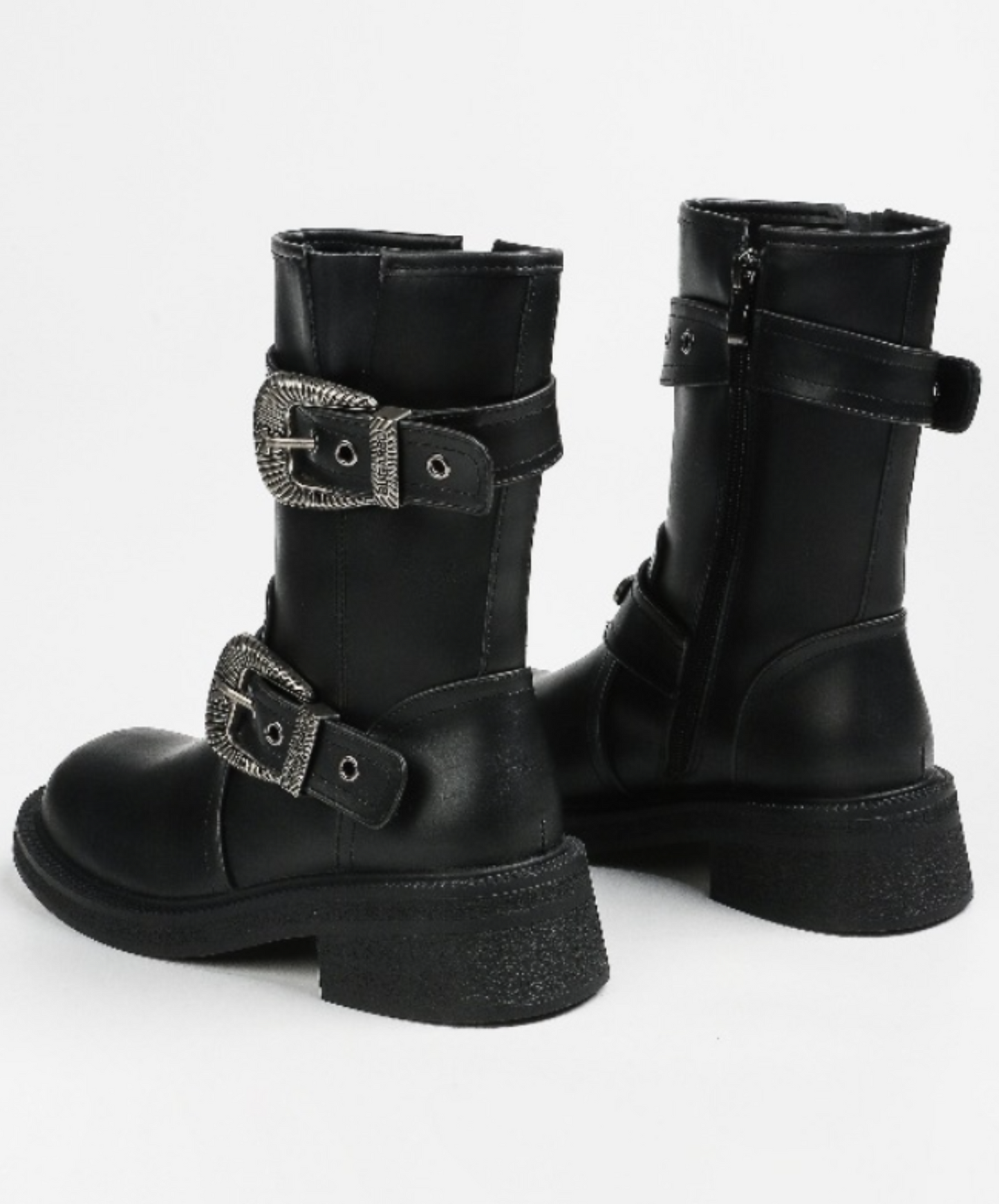 twin belt mid length boots EN1867