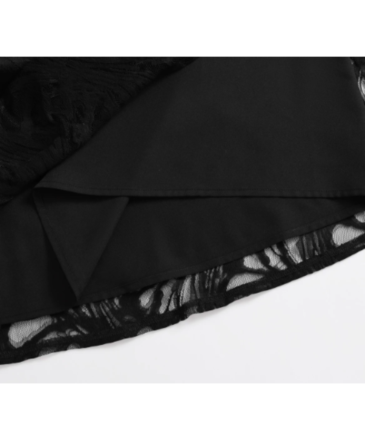openwork pattern with fringe detailing skirt EN3219