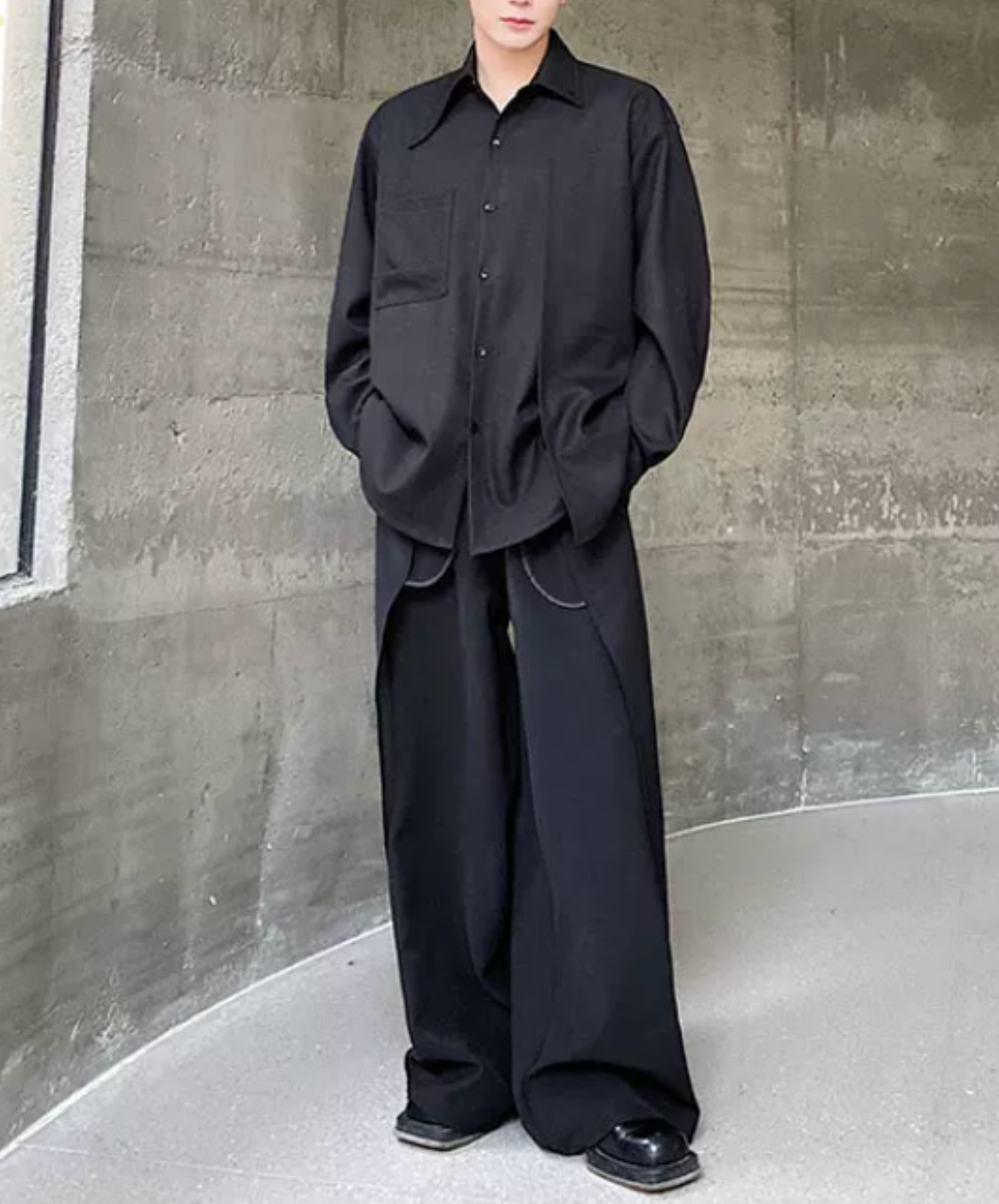 asymmetrical design, irregular shirt EN2863