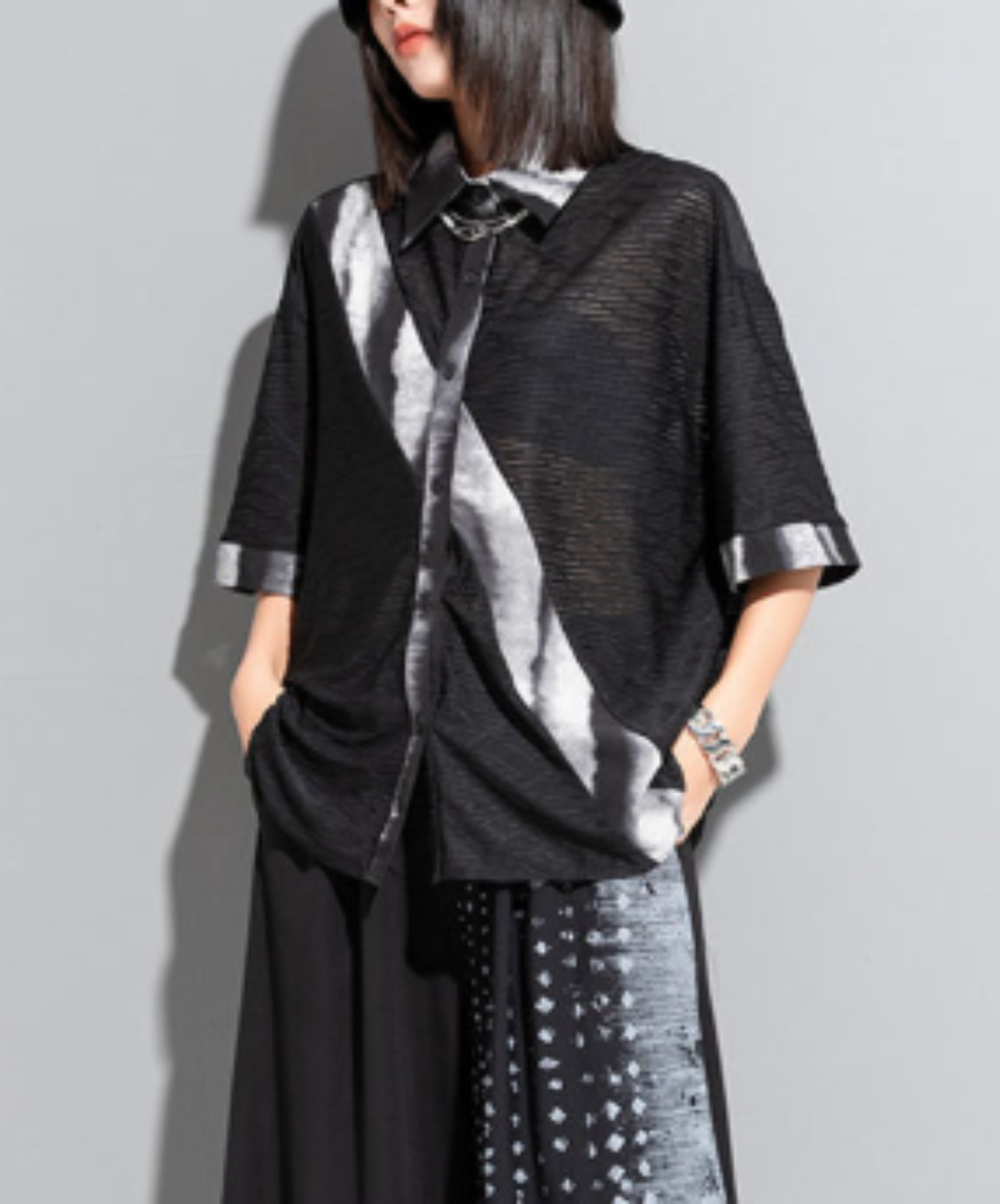 lightweight patchwork shirt EN2941