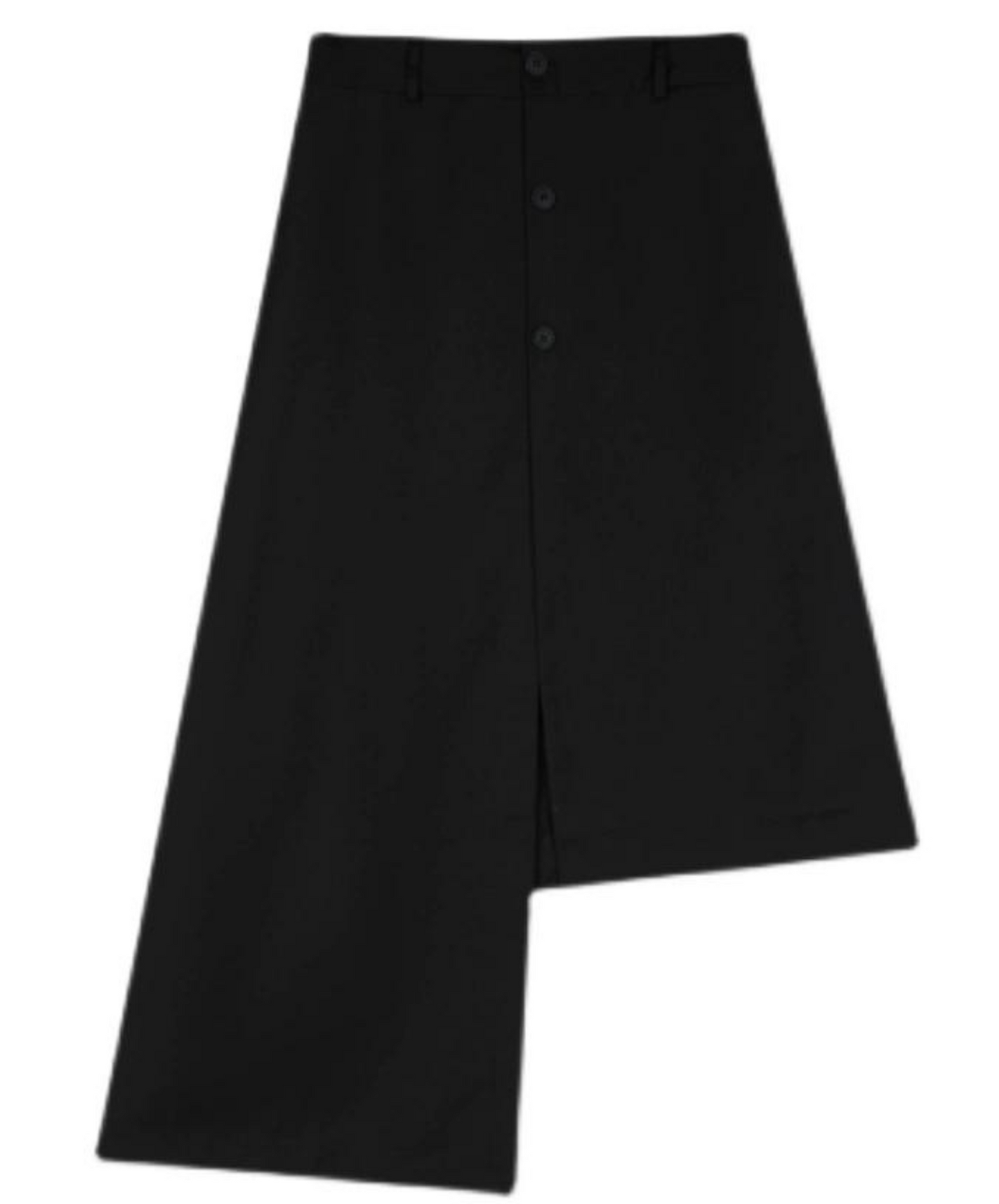 dark asymmetric straight skirt EN1168
