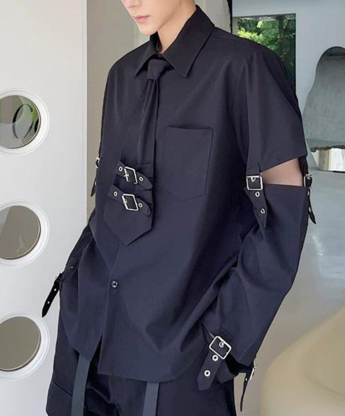 【限定1セット・30%OFF】dark mode outfit set EN3154（gilet + shirt + pants set）