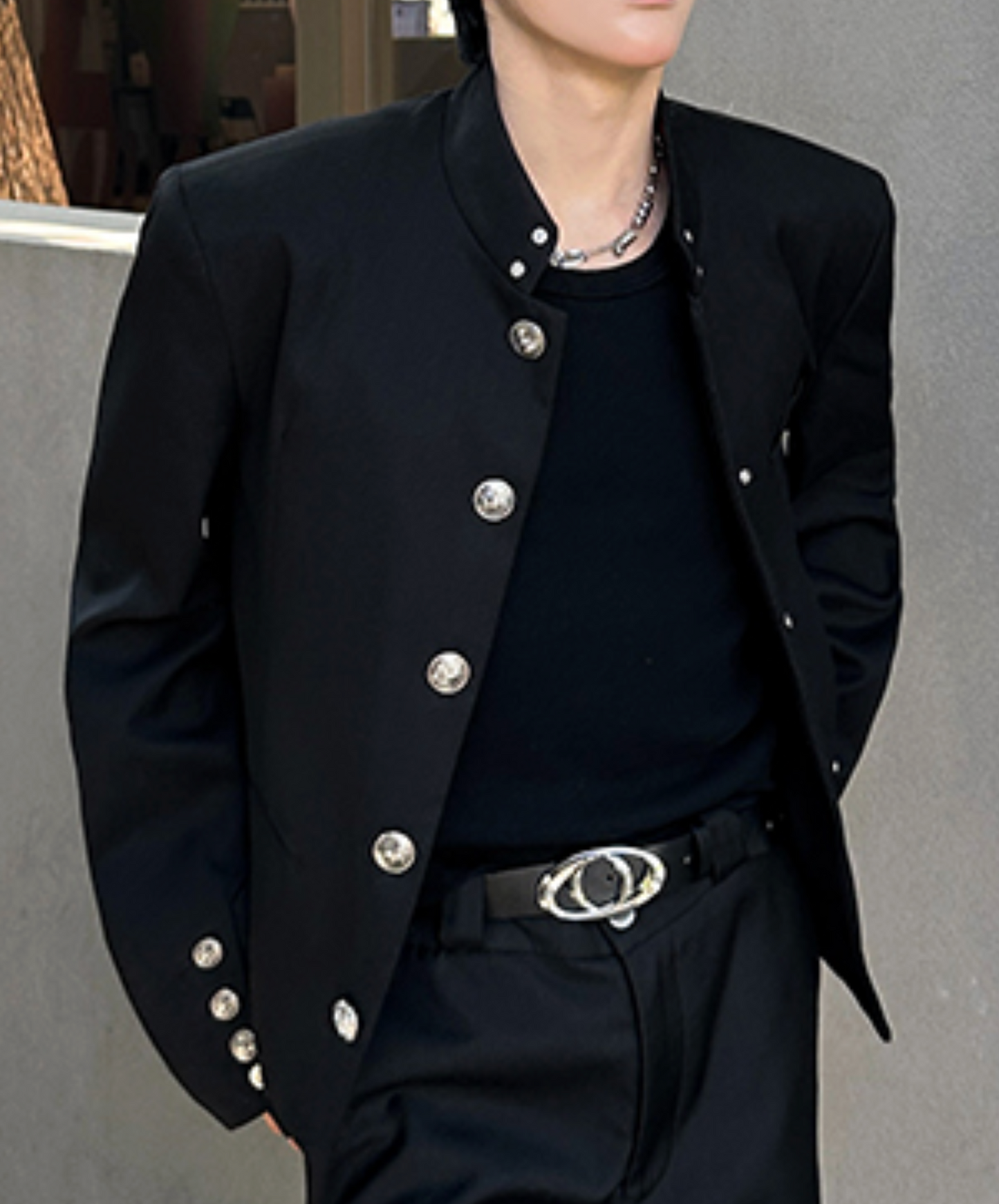 chinese style metal buckle jacket EN2461