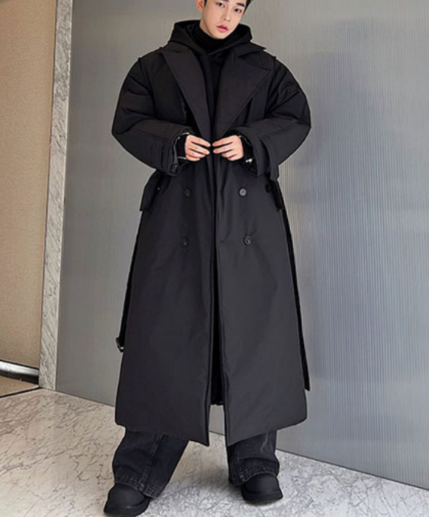 versized double-breasted coat EN2549