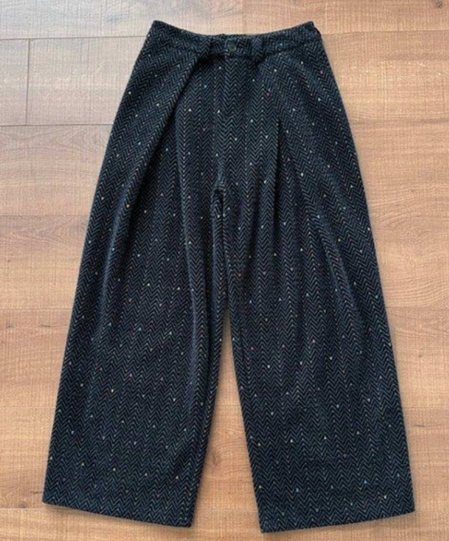 embroidery stripes wide pants EN2650