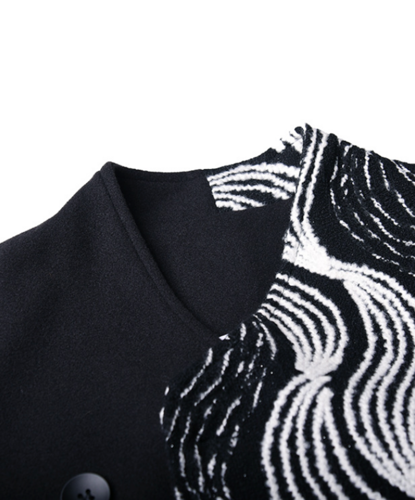 monotone wave design coat EN2574