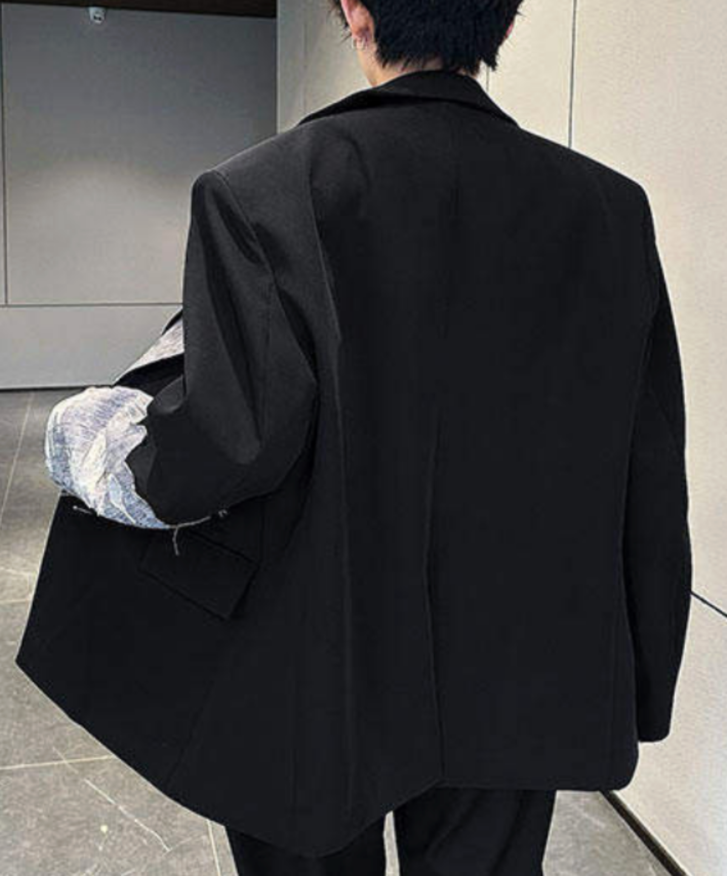 stylish lace trim jacket EN2689