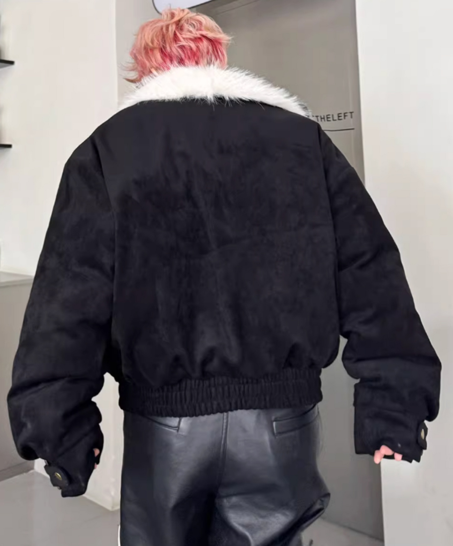 fleece-lined faux fur jacket EN2586