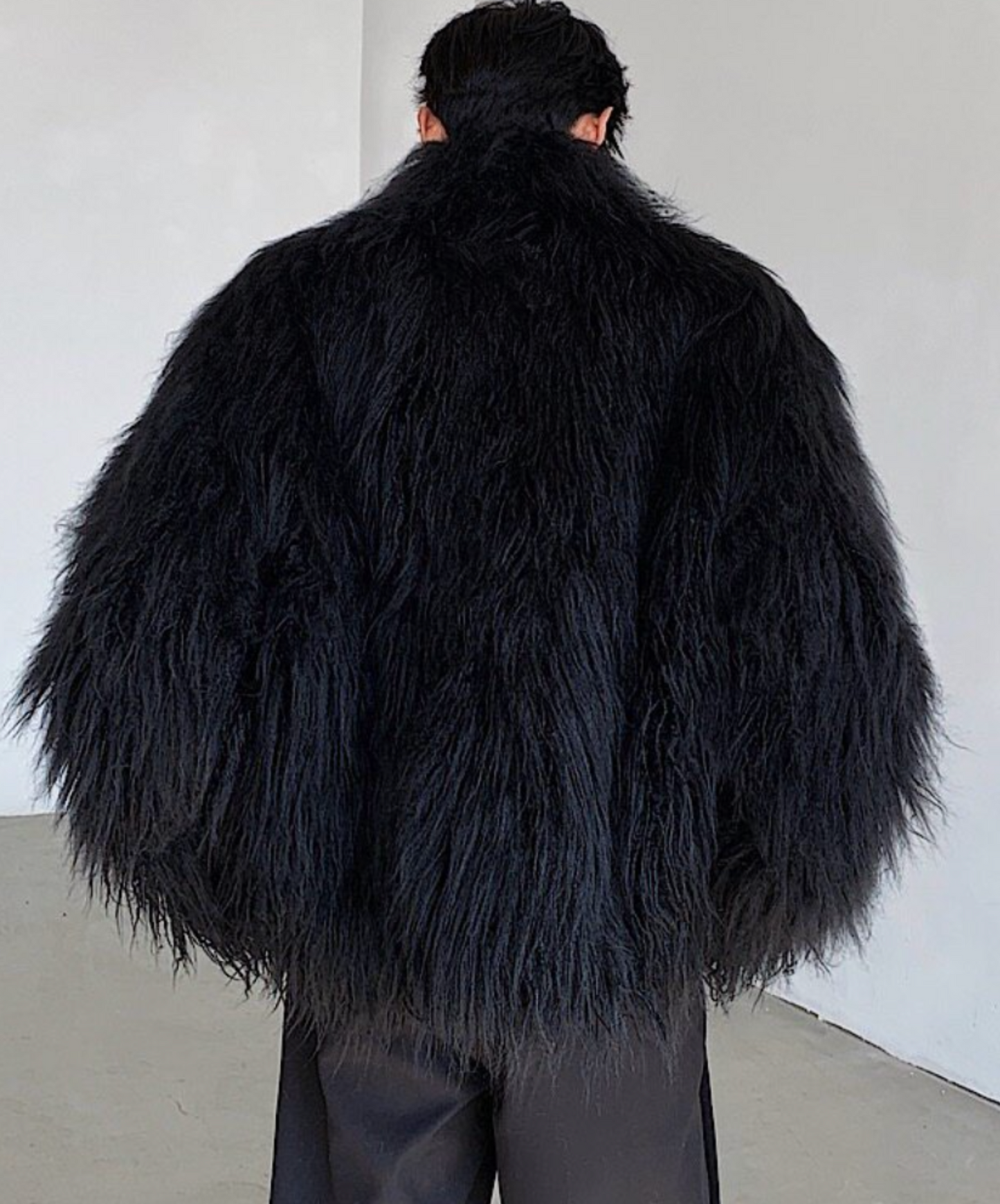 faux mink fur padding jacket EN2623