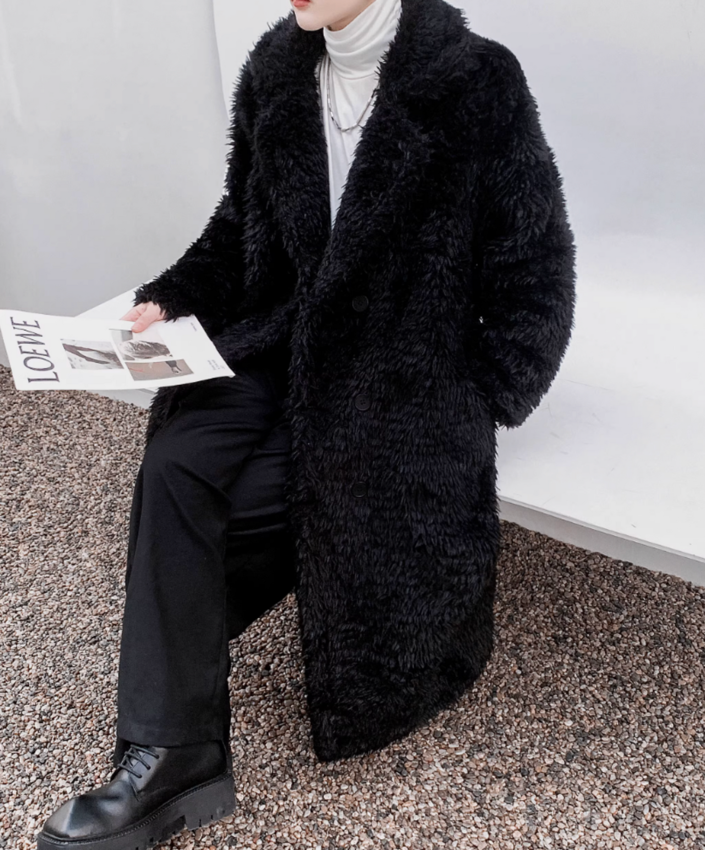 mid-length cotton-filled coat EN2612