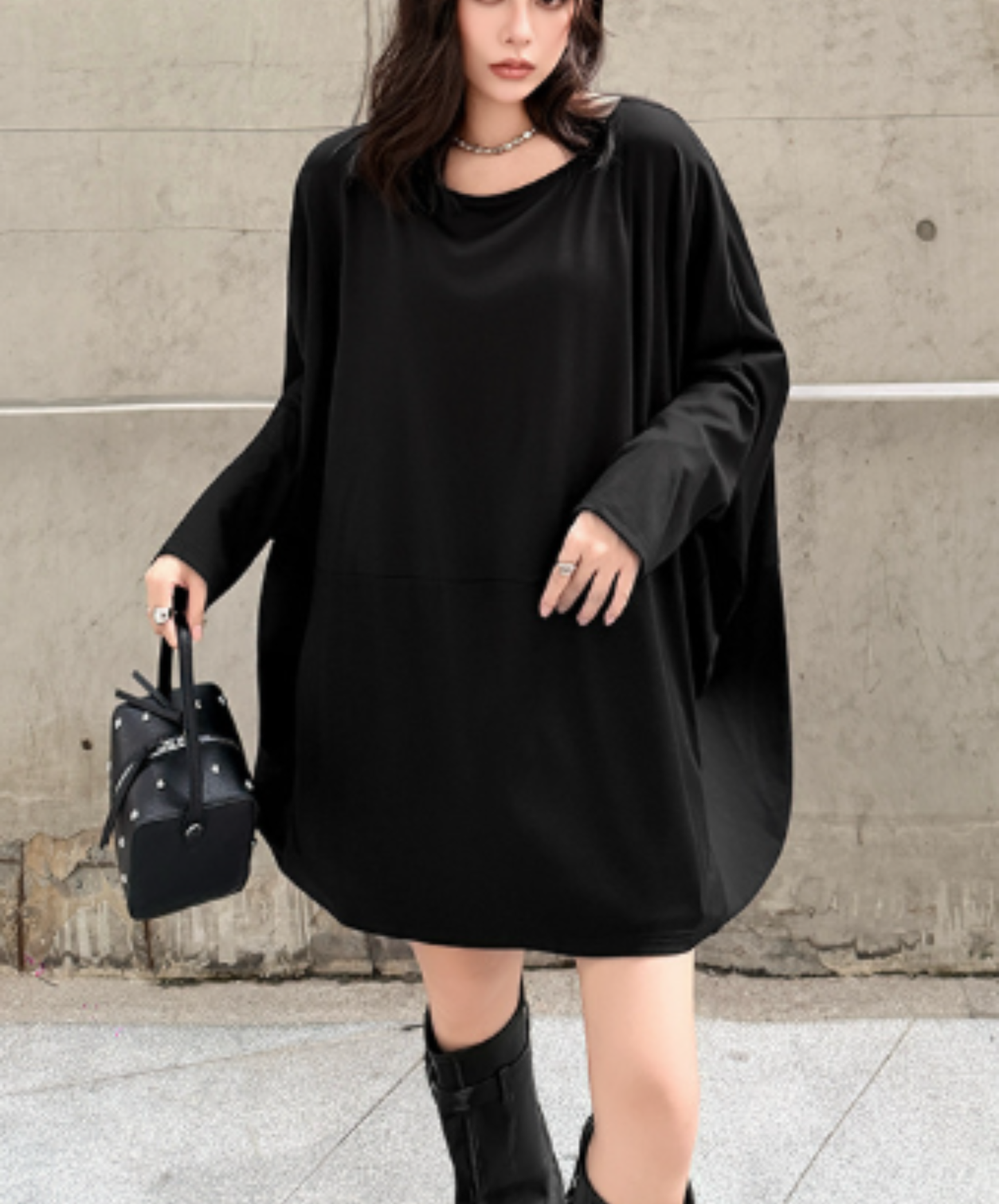 dolman-sleeve mid-length t-shirt EN3002