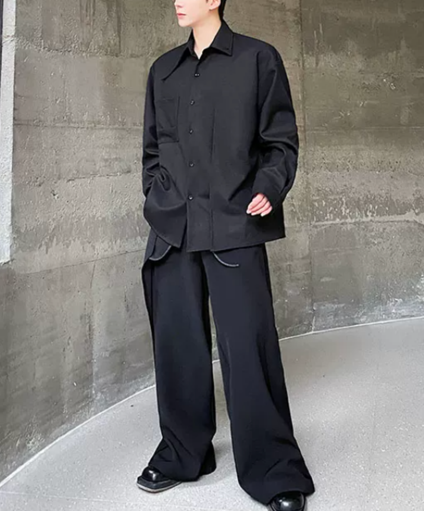 asymmetrical design, irregular shirt EN2863