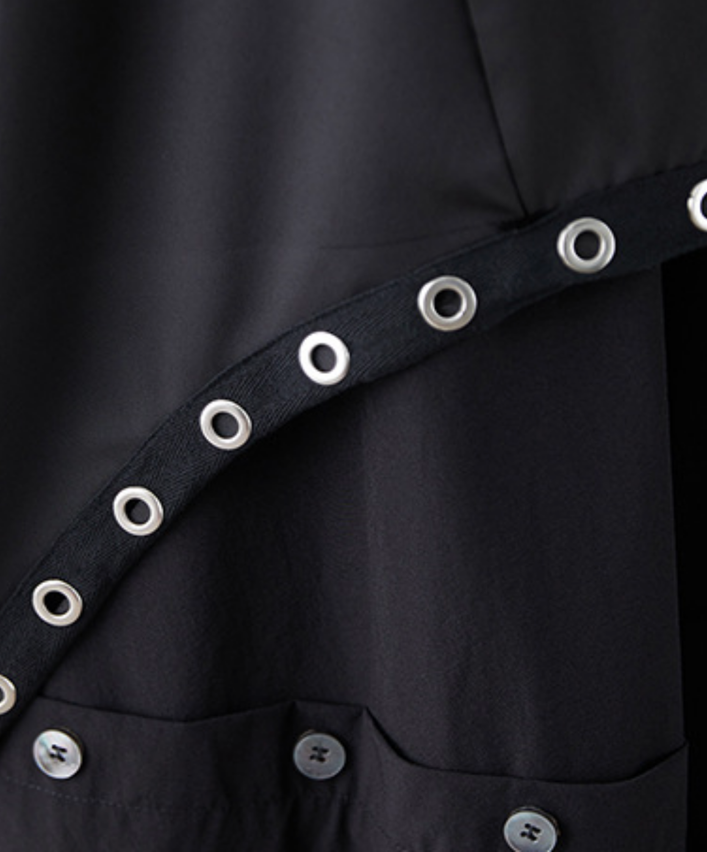 rivet line decoration long shirt EN2769