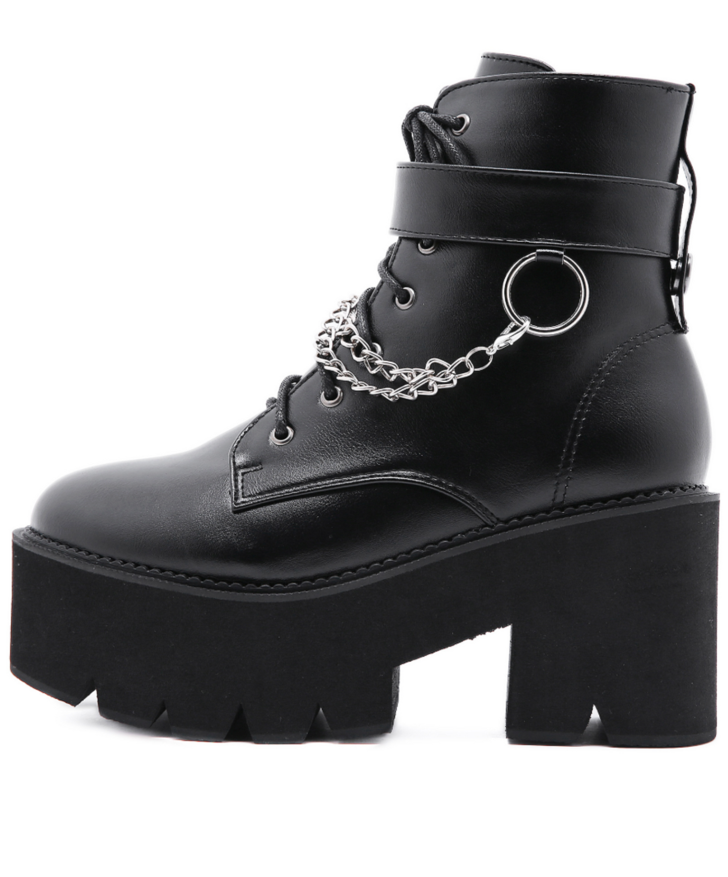 ring chain waterproof platform boots EN2608