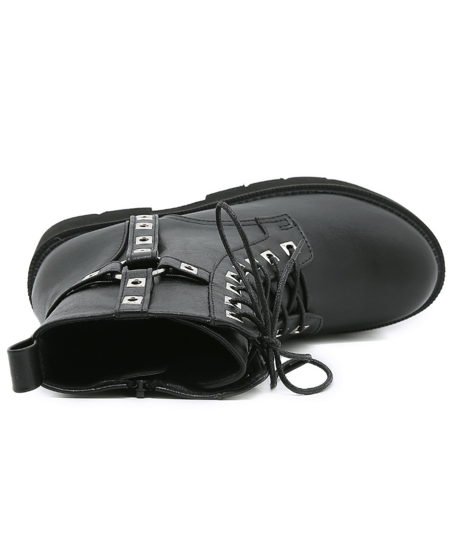 rivet decoration smooth boots EN2581