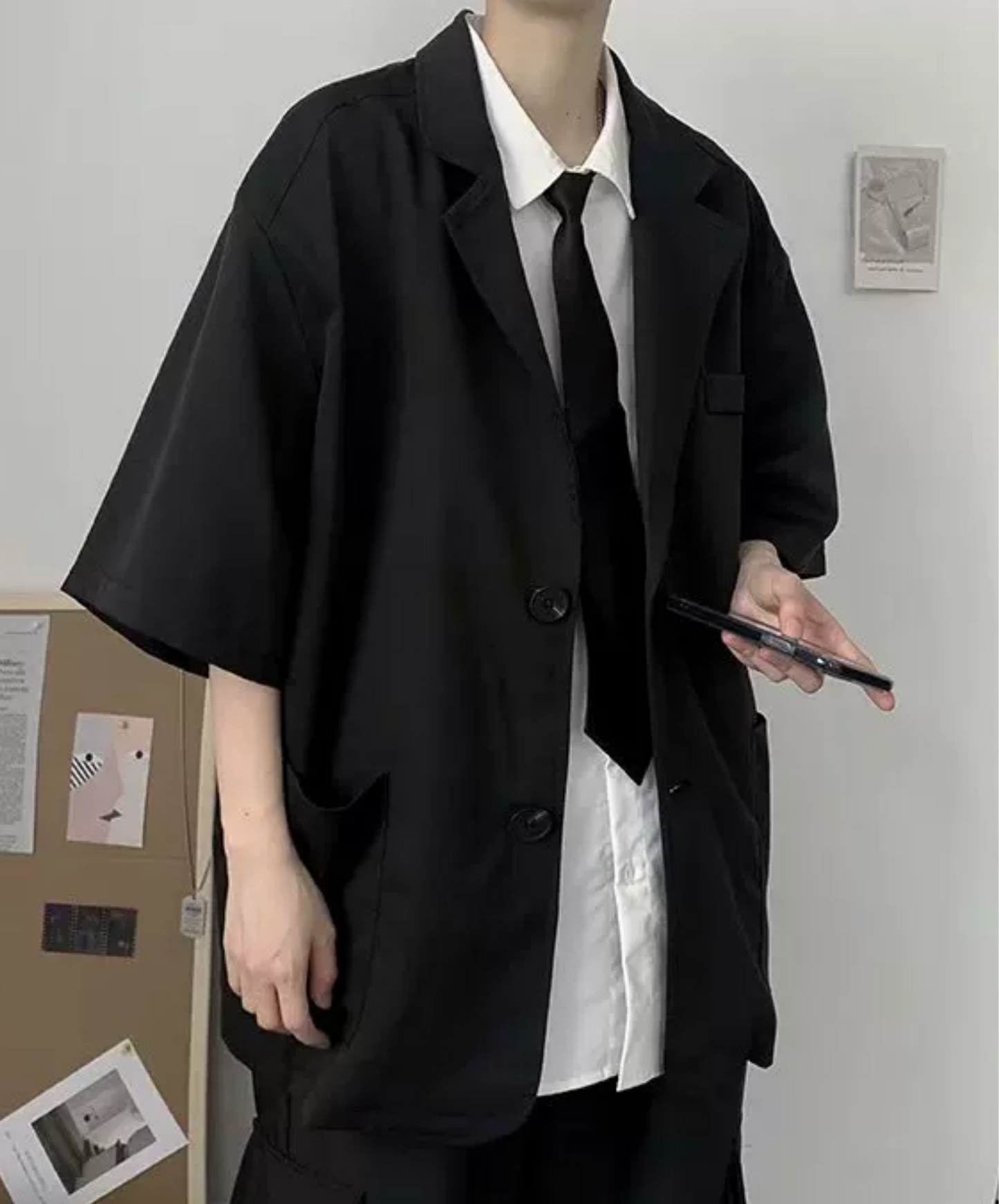 lightweight, draped short length jacket EN2855