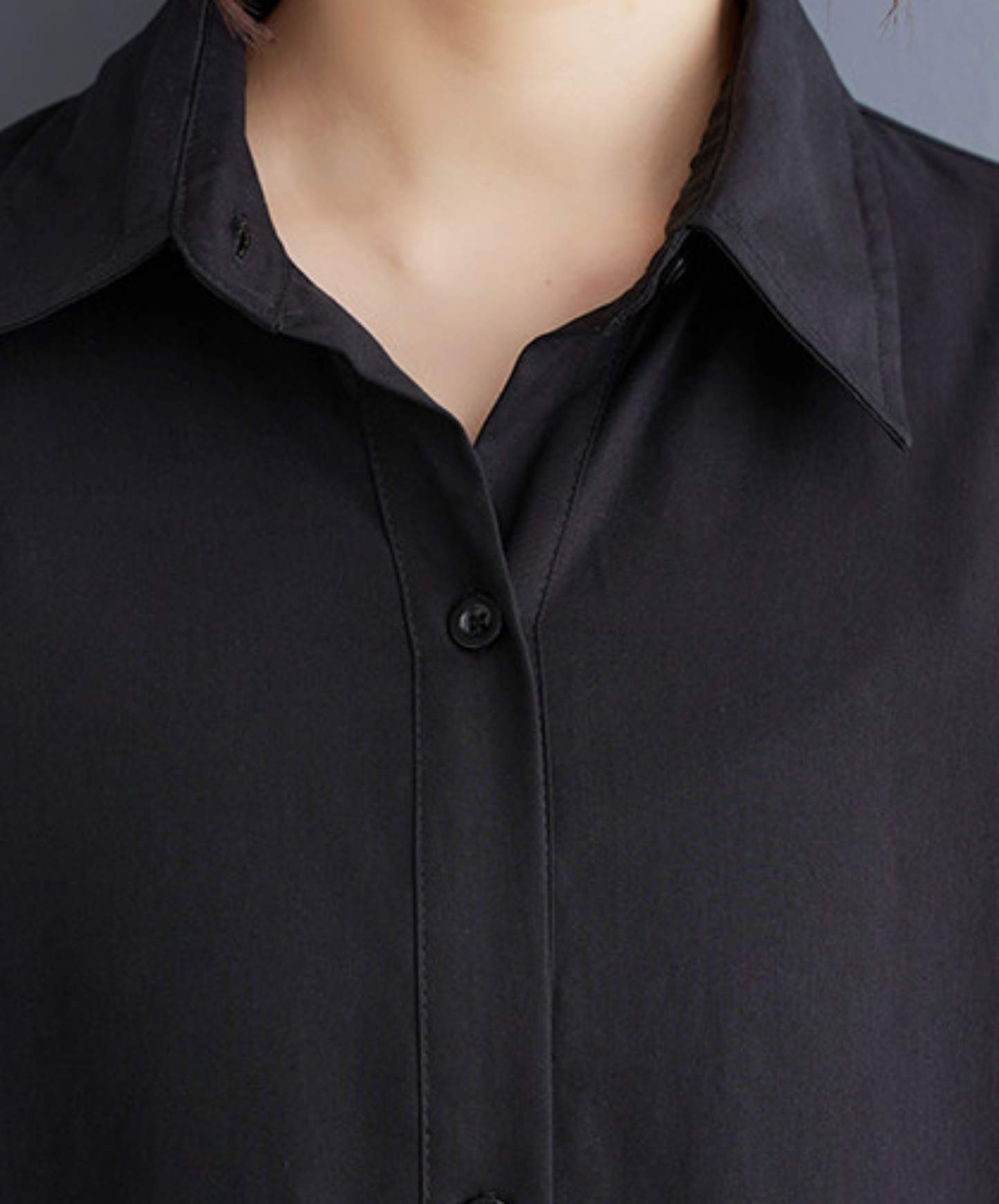 dark asymmetrical loose long shirt EN2702