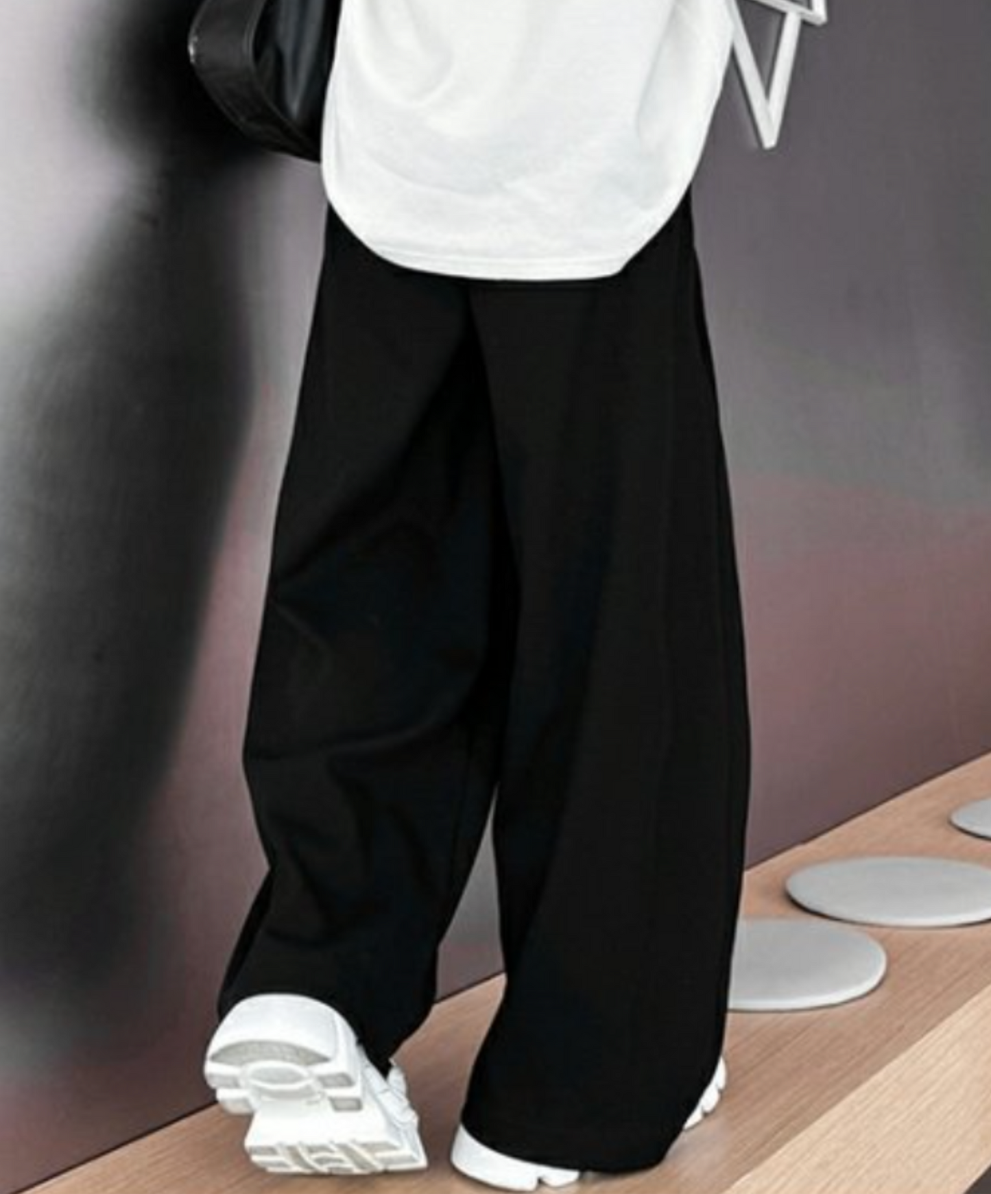 casual tuck wide pants EN2072