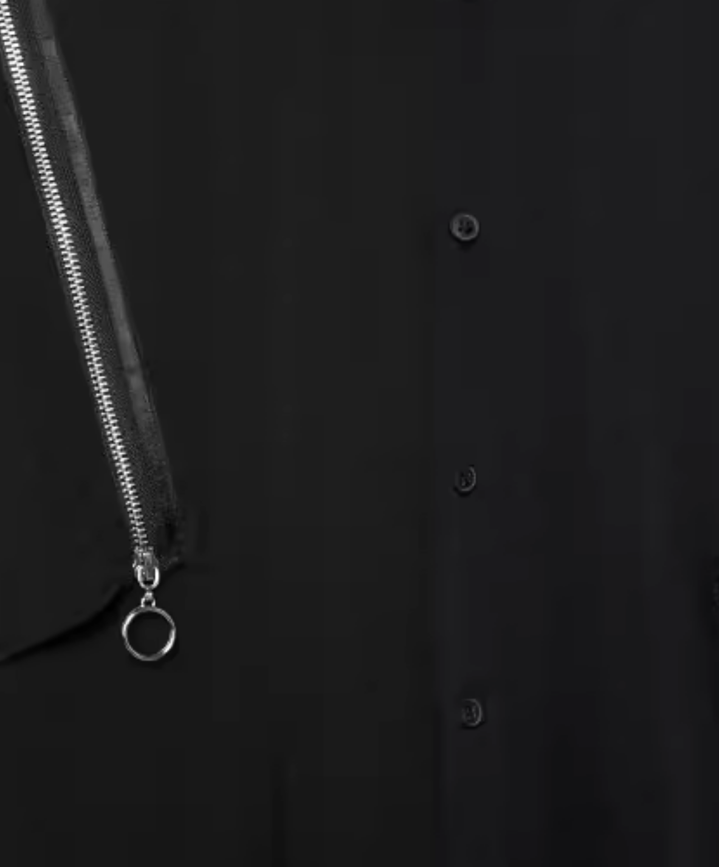 dark detachable zippered two-piece shirt EN2830