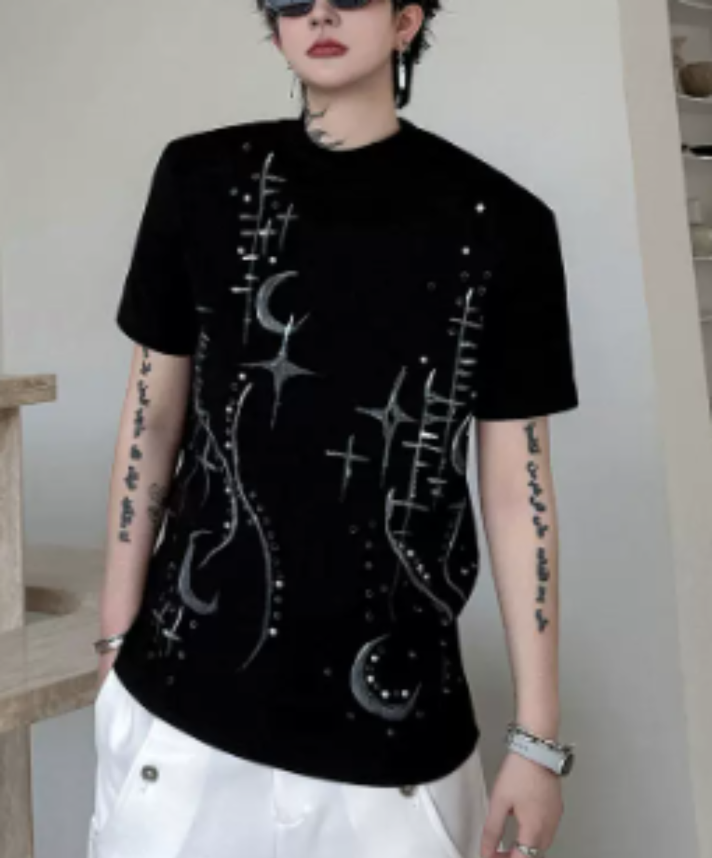 round neck rivet decorated Stella t-shirt EN2919