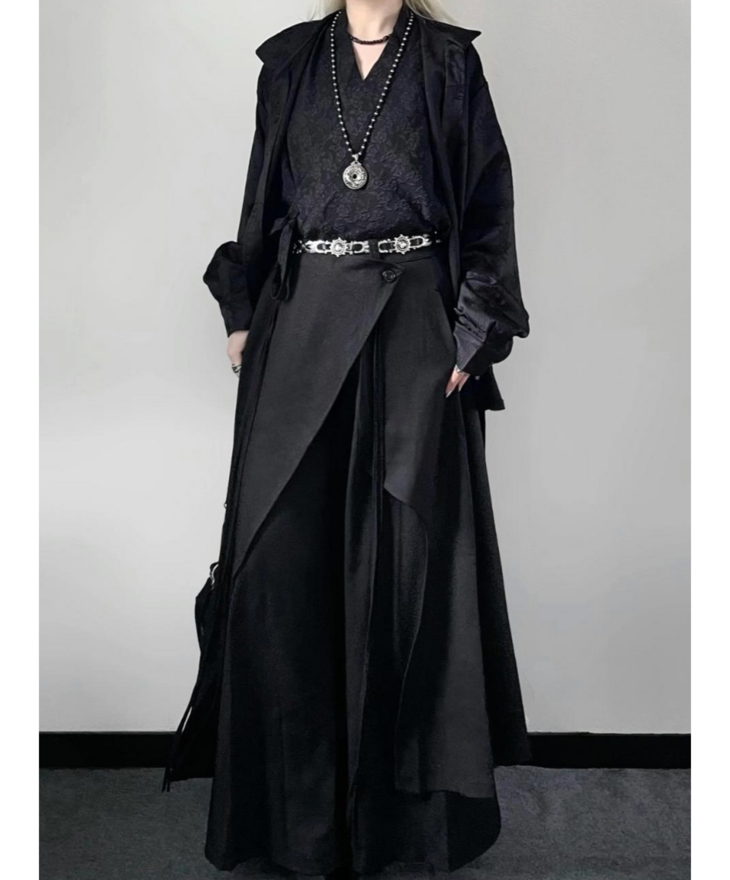 dark retro hakama pants EN2411