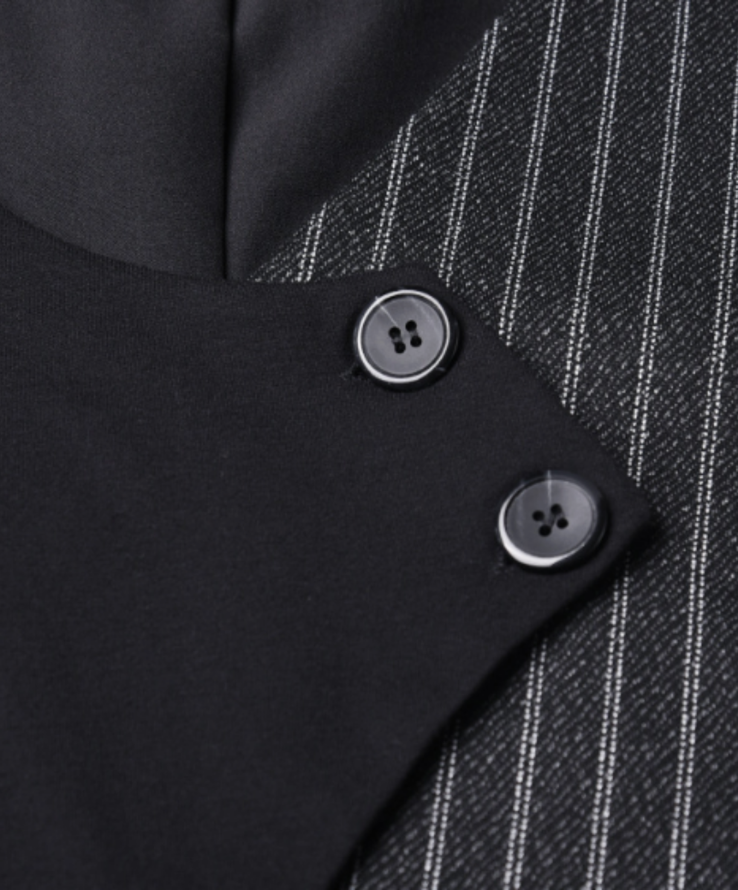 peek-a-boo striped patchwork wide pants EN2743