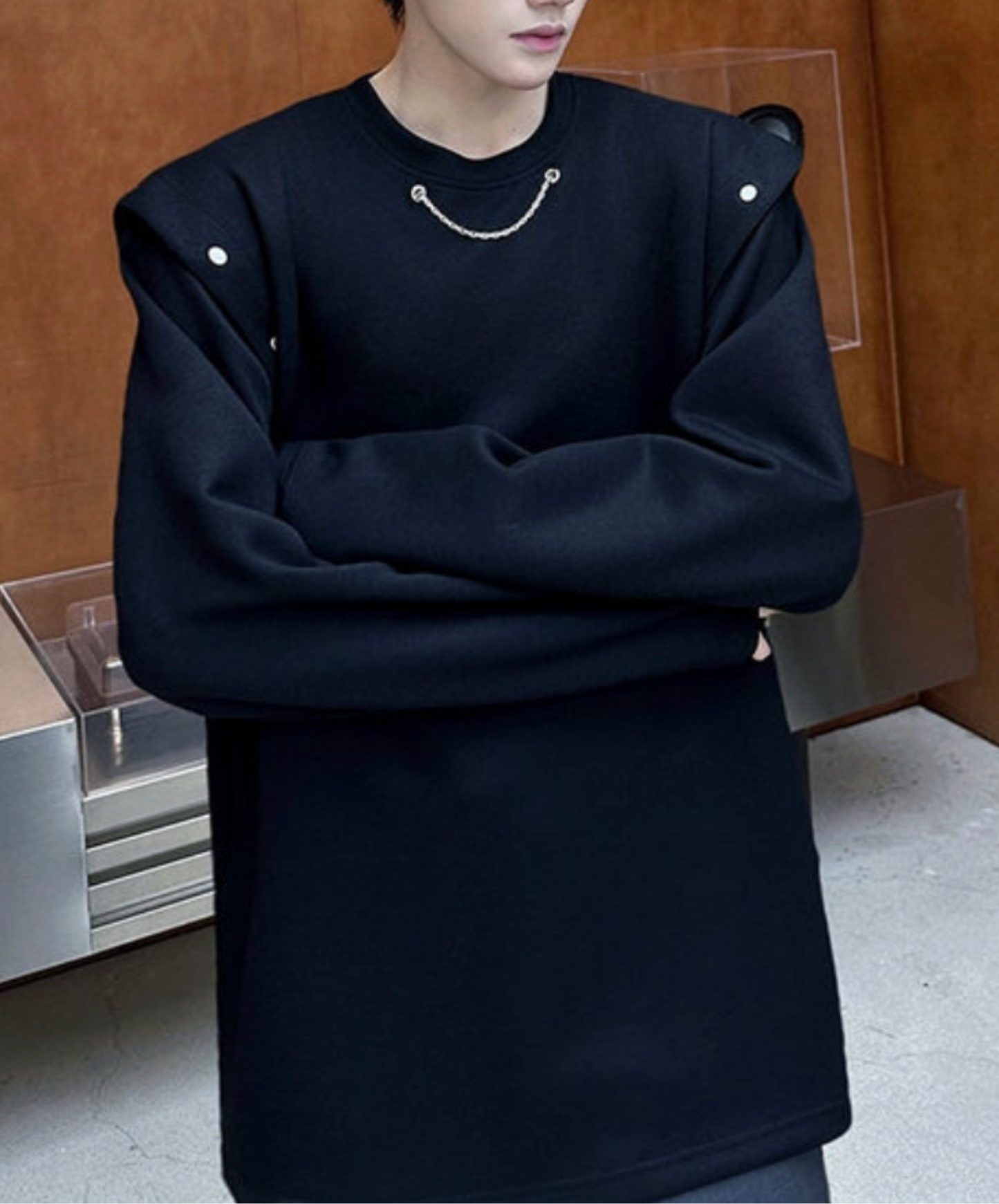 2-way removable sleeves t-shirt EN2648