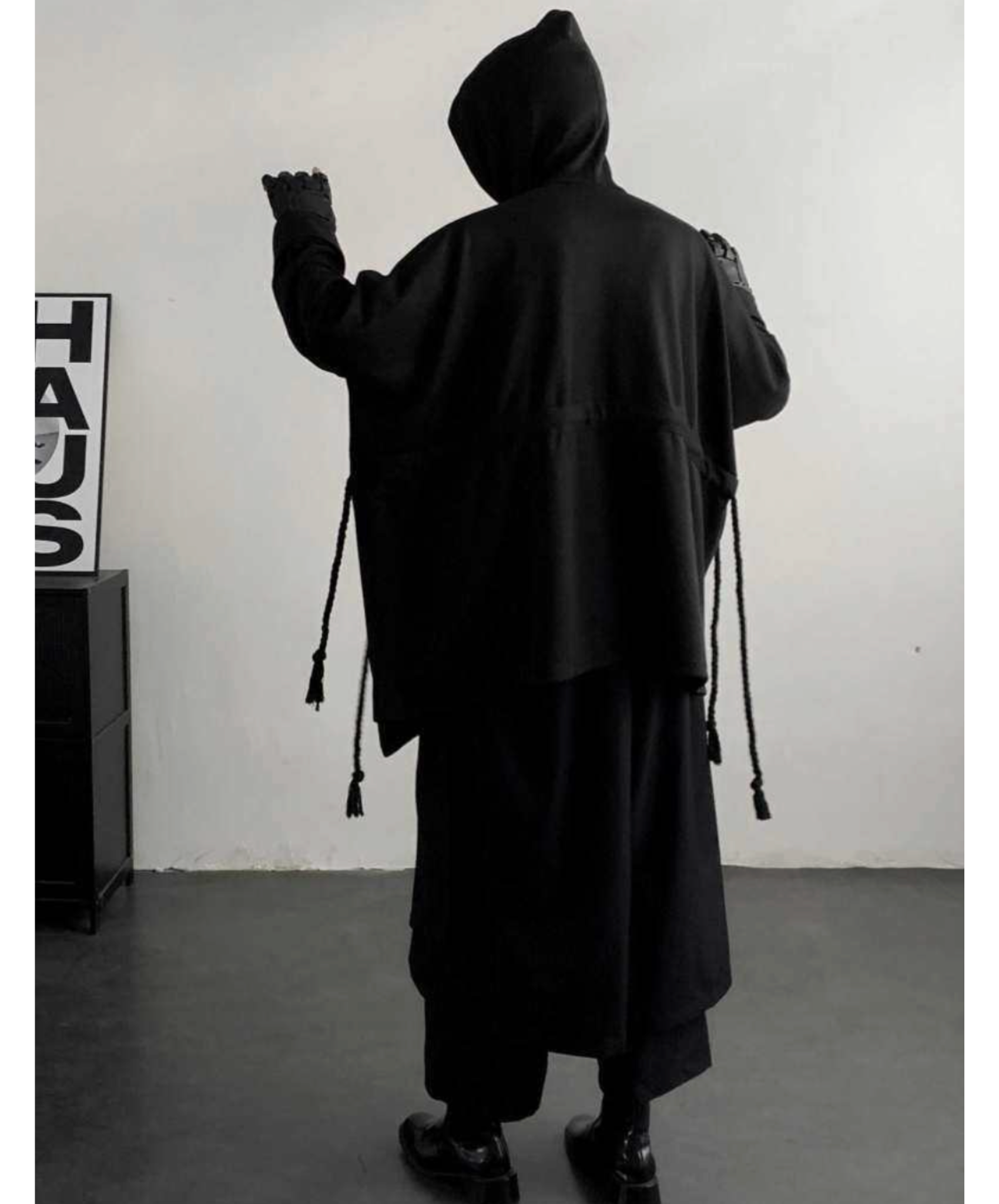 dark cape sweat over hoodie EN2634 – ELNERO