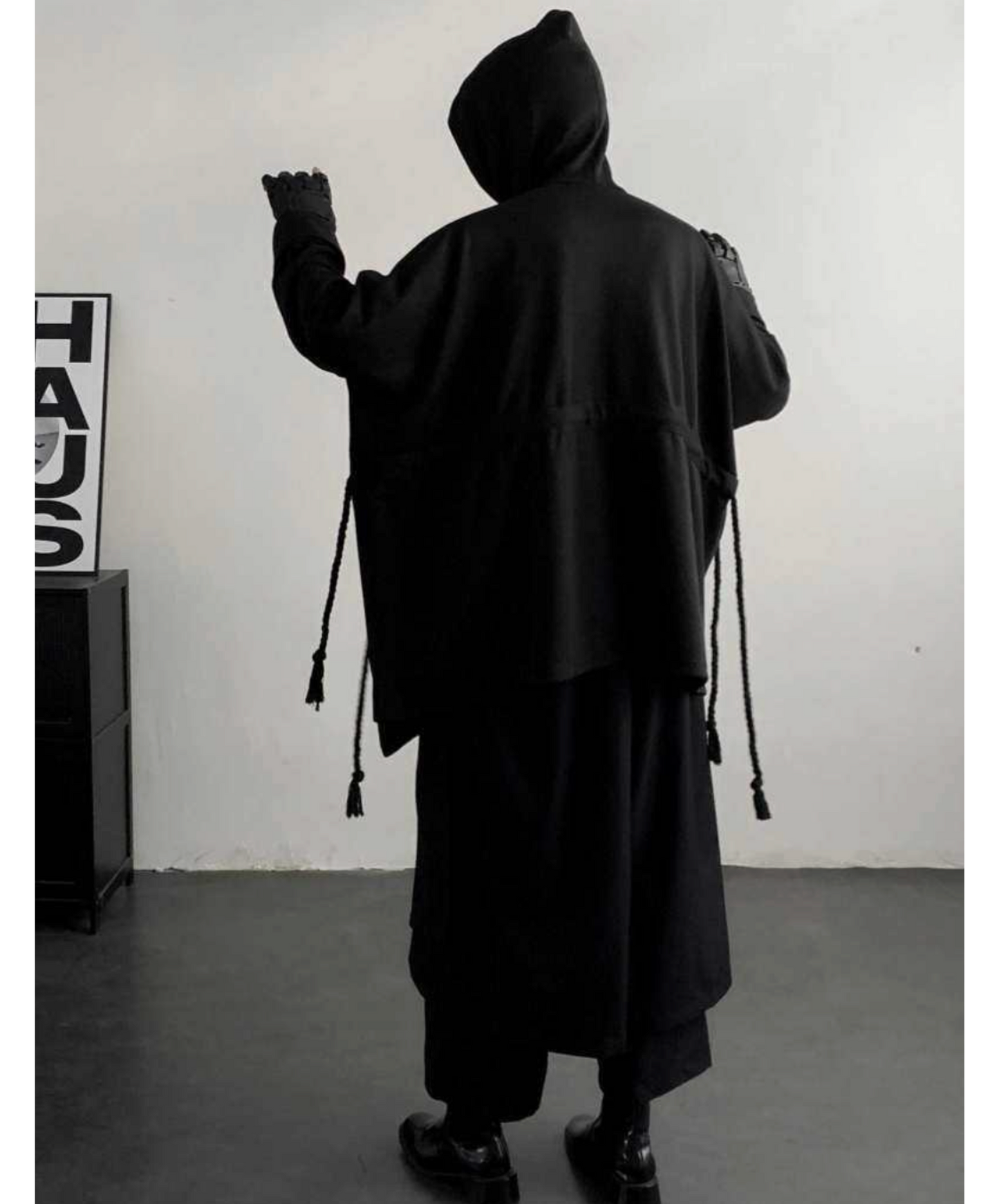 dark cape sweat over hoodie EN2634