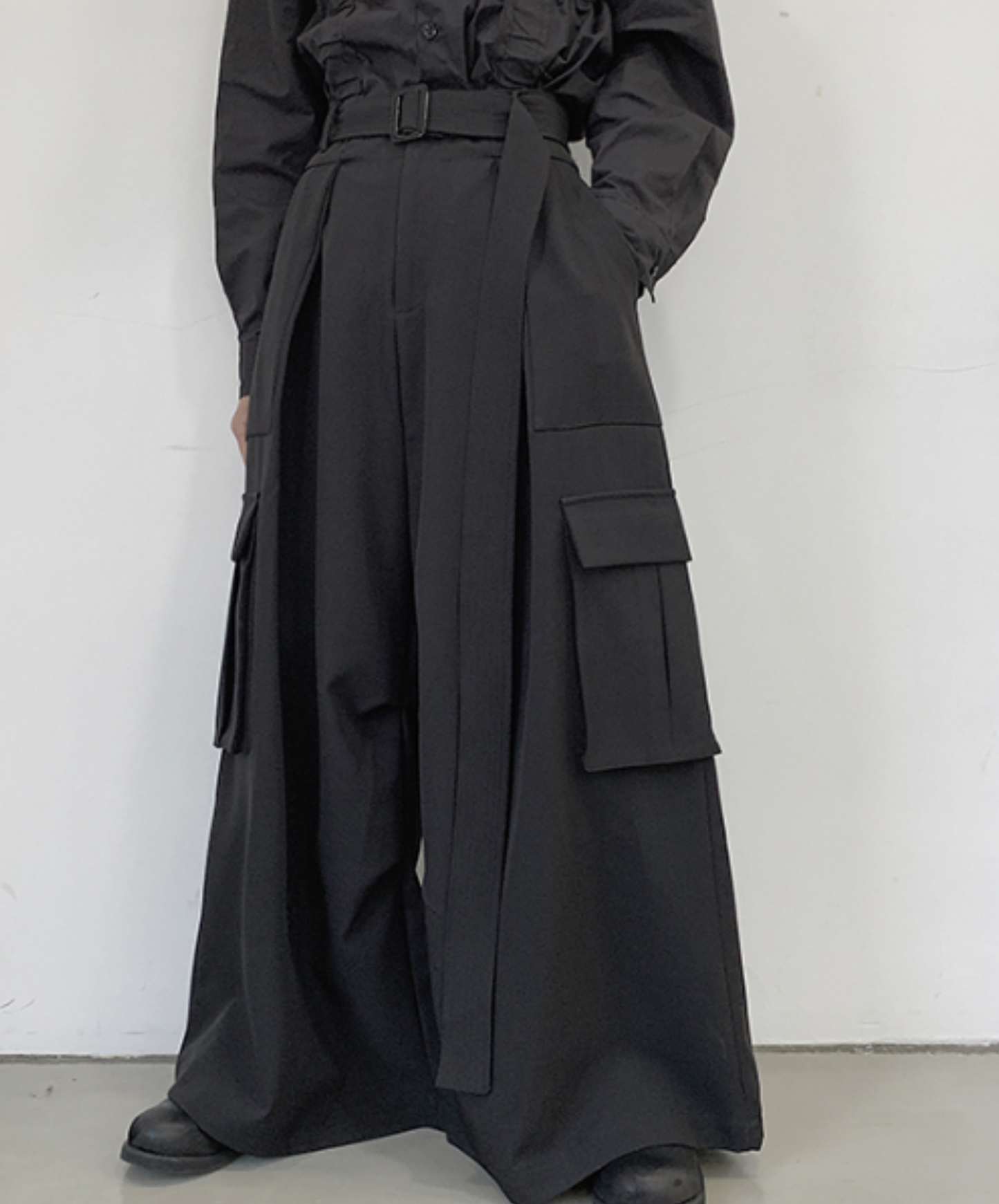 【style82】dark mode outfit set EN2553（jacket + shirt + pants set）