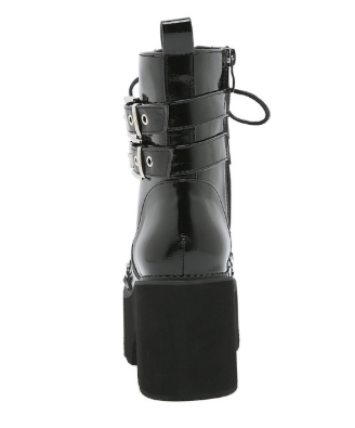 heavy-duty metal chain block heels boots EN3246