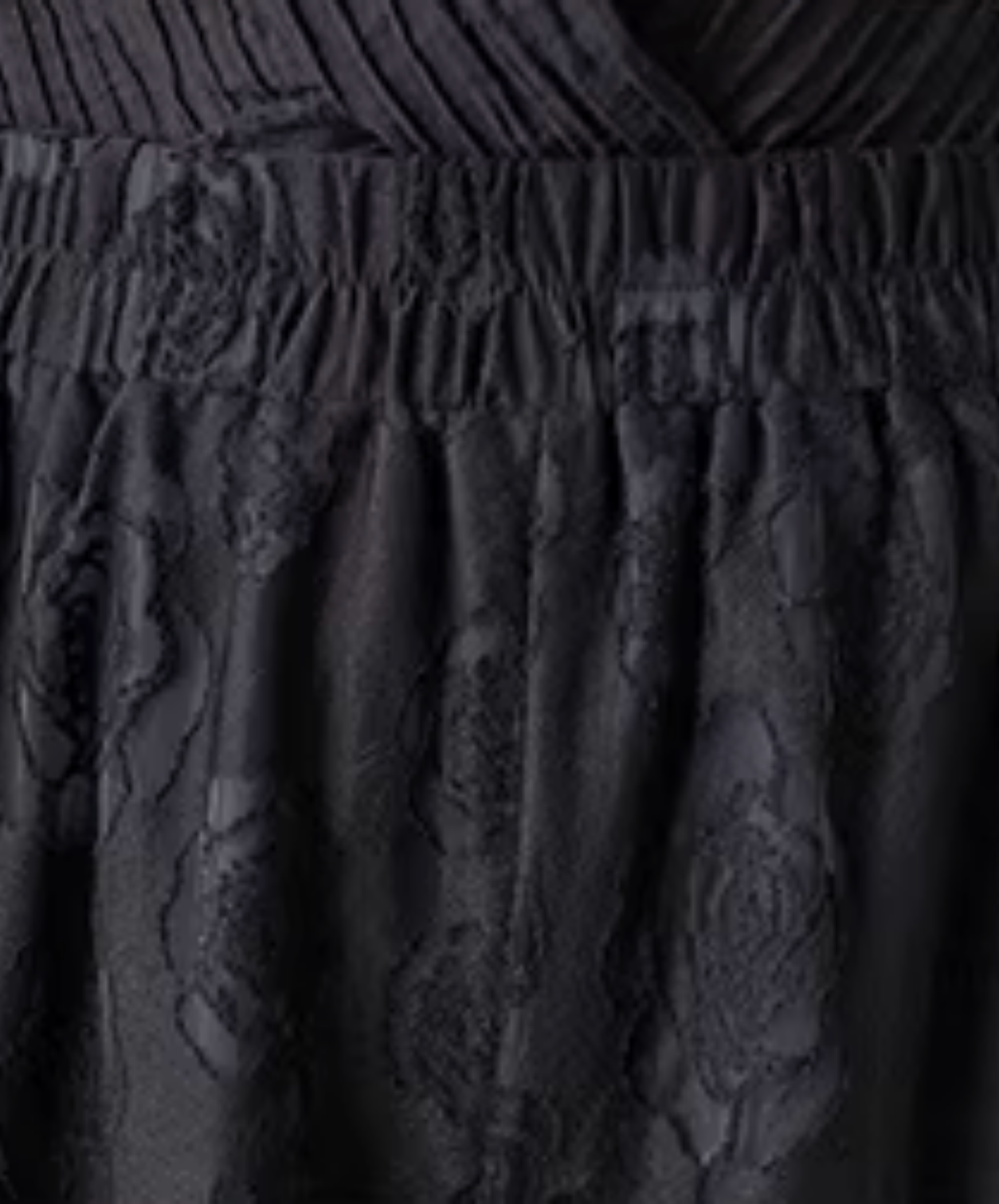 dark rose motif lace design wide pants EN2798