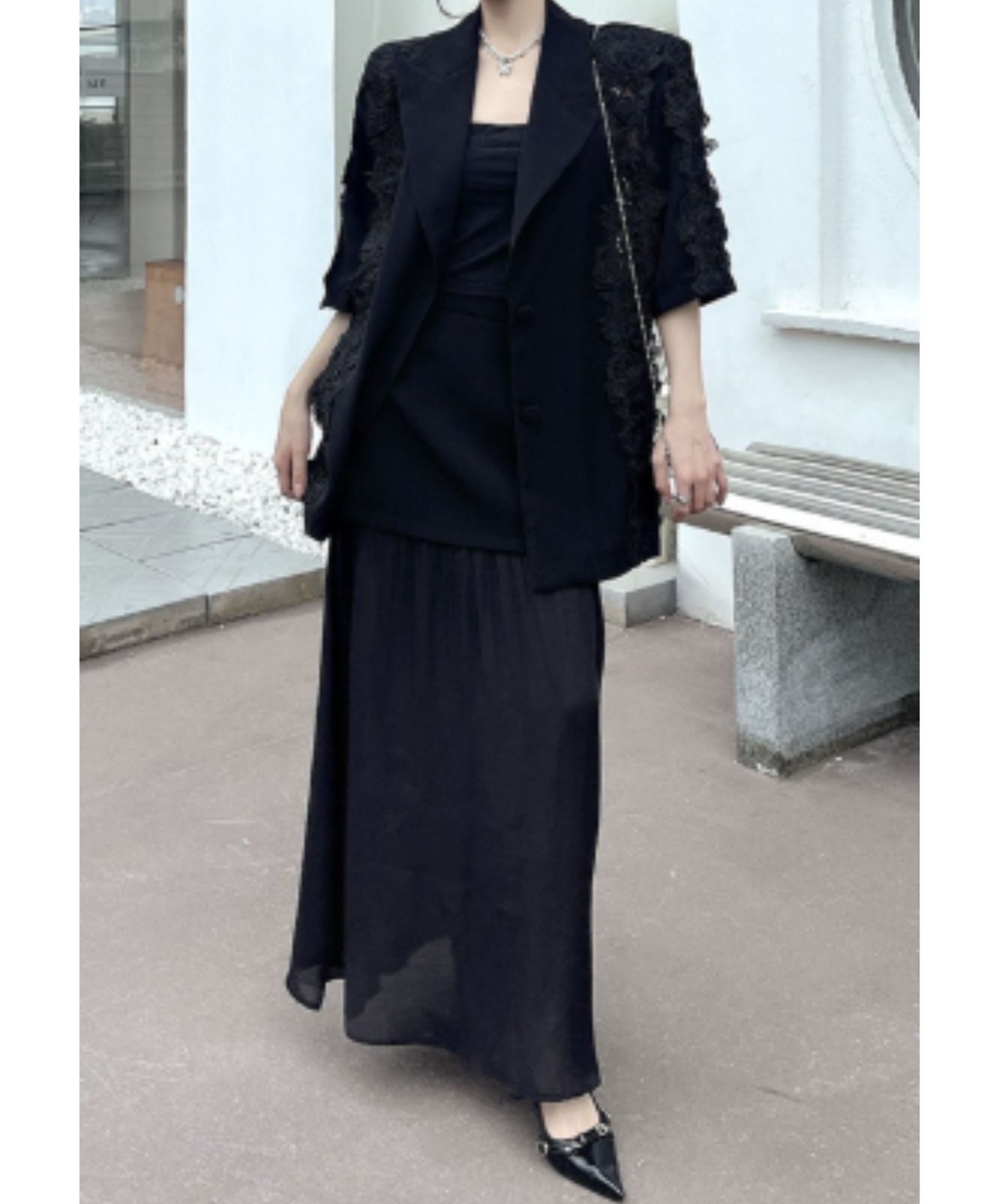 chemical lace embroidery jacket EN2918