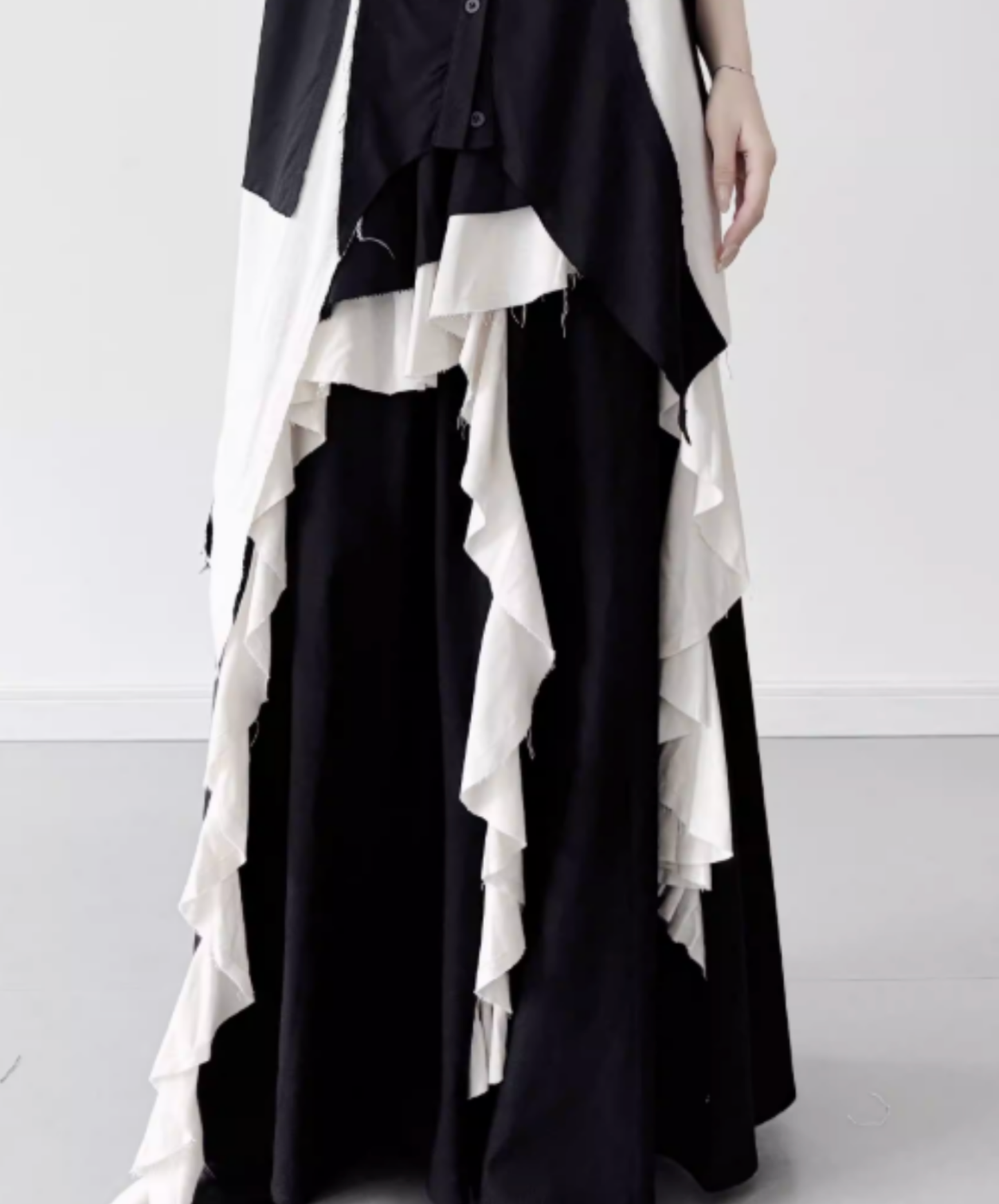 【style98】dark mode outfit set EN2902（shirt + skirt set）